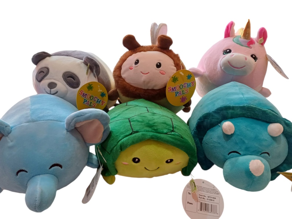 PELUCHE ANIMALES SMOOCHY PALS 20CM (ELEFANTE)