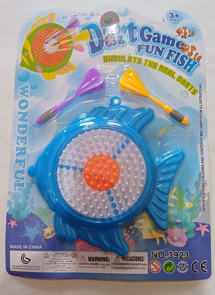 TIRO AL BLANCO PEZ CON DOS DARDOS EN BLISTER