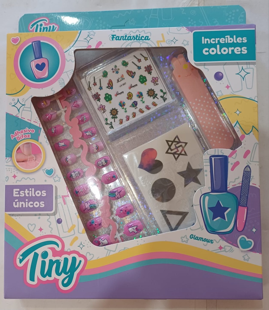 SET DE UÑAS TINY FASHION EN CAJA