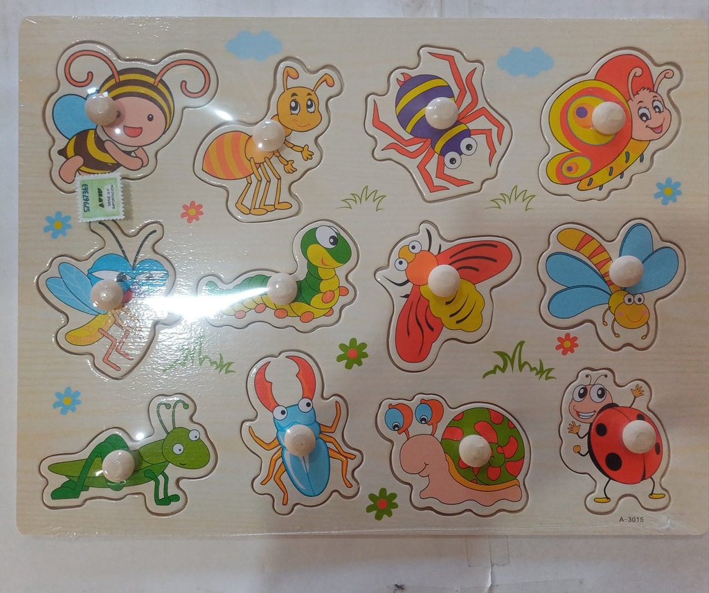 Rompecabeza Madera Insectos c/agarre (1)