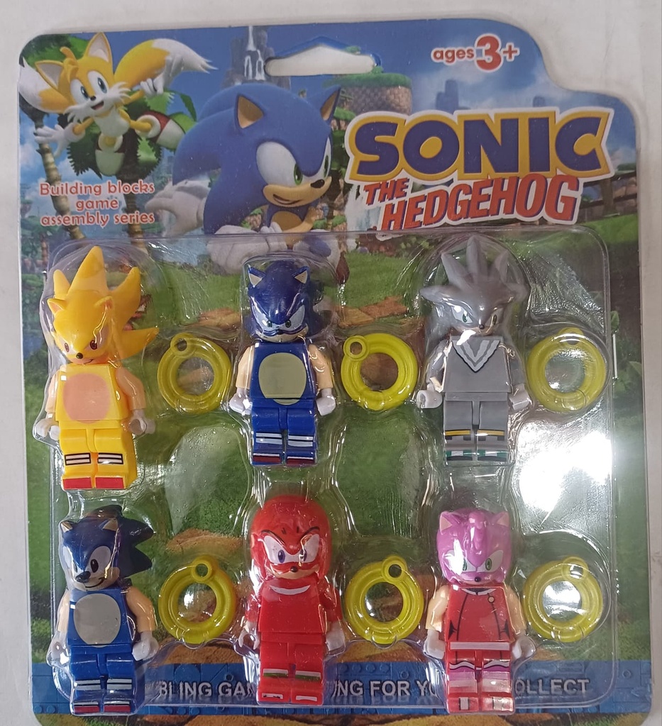MINI LEGO SONIC X6 EN BLISTER