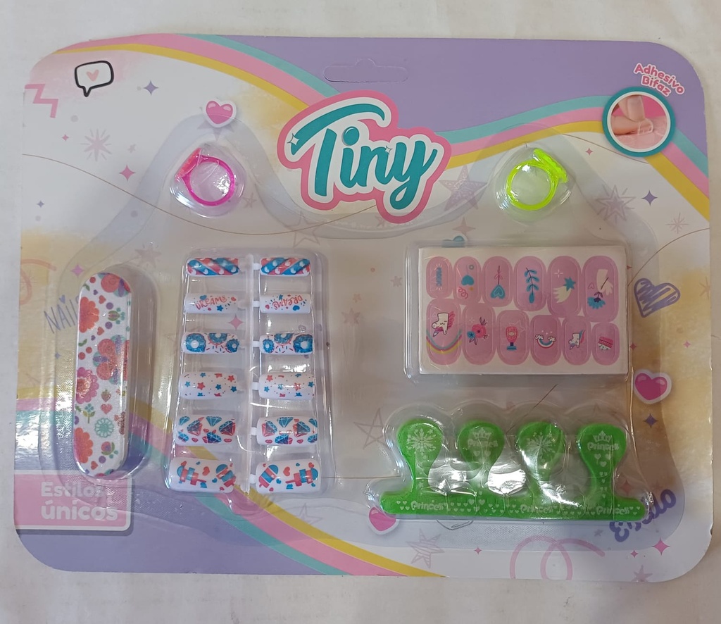SET DE UÑAS TINY FASHION EN BLISTER