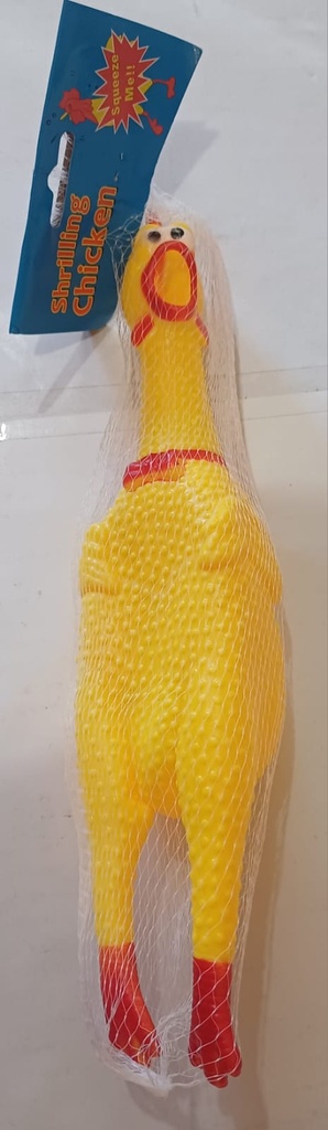 JUGUETE P/ PERRO CHIFLE POLLO AMARILLO GRANDE
