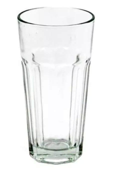Vaso Facetado Trago Largo Vidrio