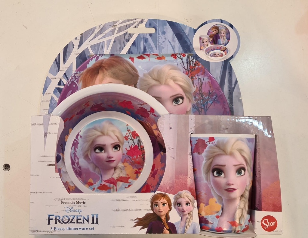 Set Plato y Vaso Personaje Infantil (Frozen)