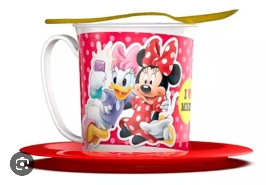 Set taza Plato Cuchara Infantil Personaje