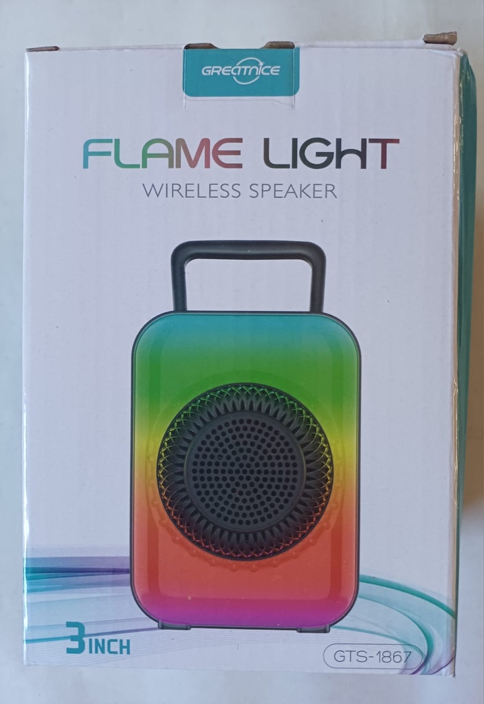 [ART3186] PARLANTE FLAME LIGHT 3PLG BLUETOOHT/FM/MP3