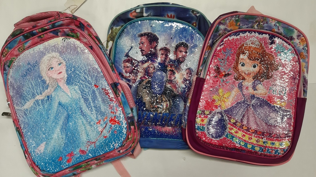 [MO019] 🔵Mochila Personajes Lentejuela Varios Modelos (1)