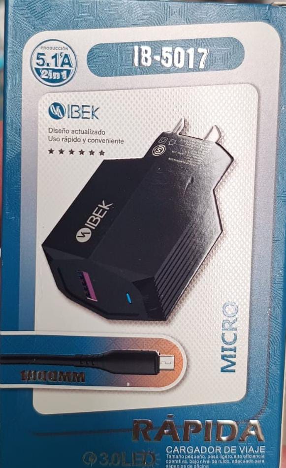 CARGADOR IBEK 5.1 MICRO USB