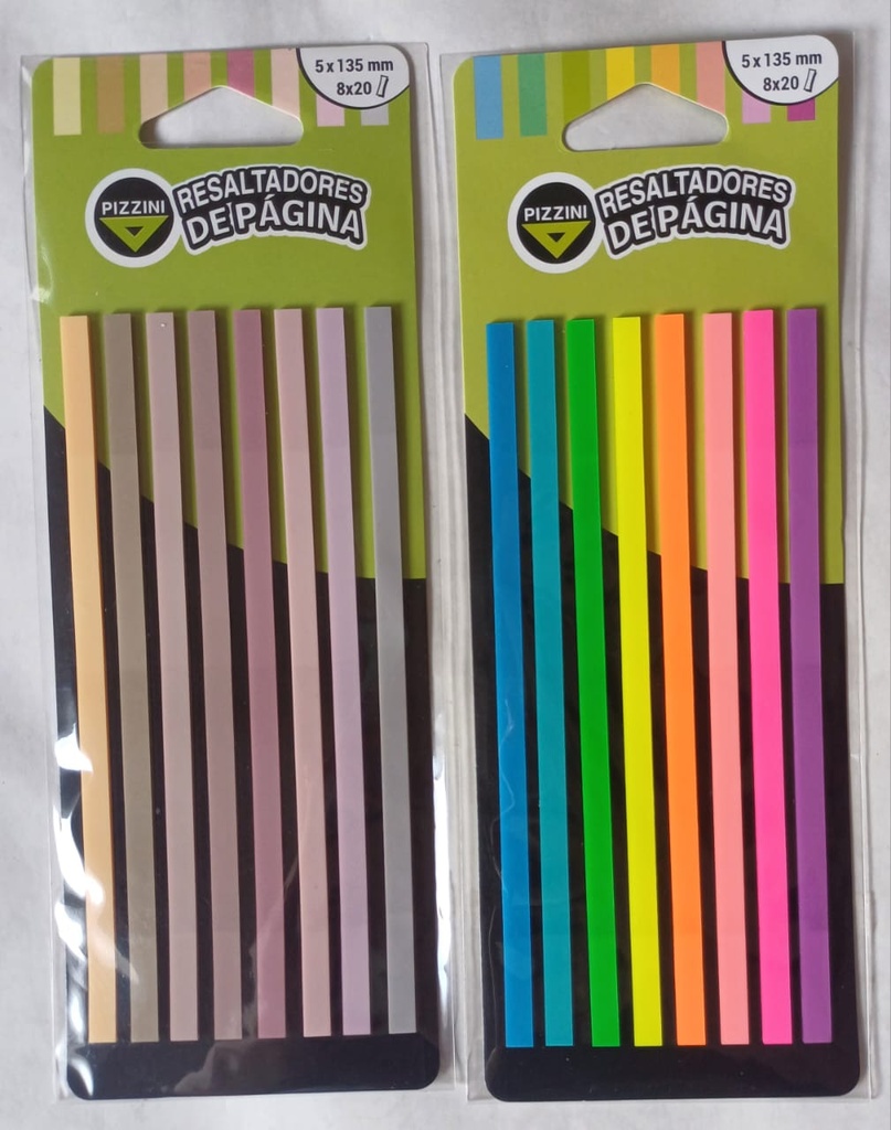 RESALTADORES DE PAGINA 135X5MM (FLUO)