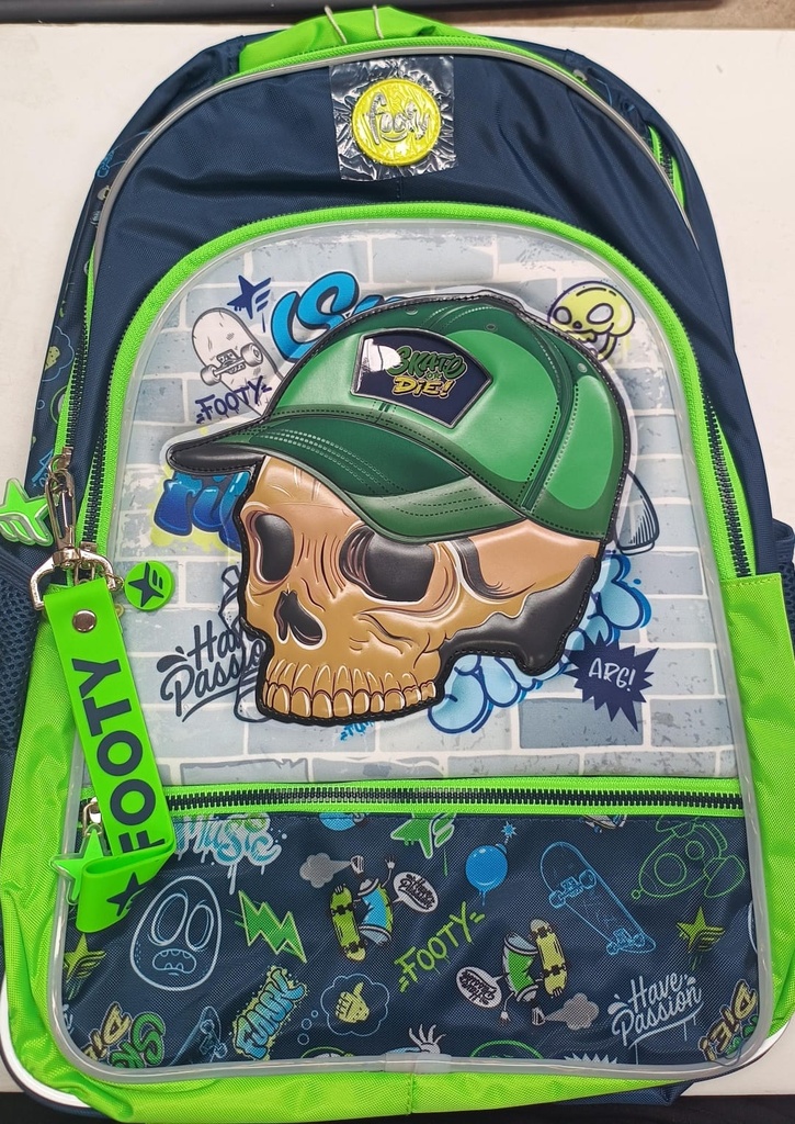 🔵Mochila Espalda Footy Con Led 18" (Spiderman)