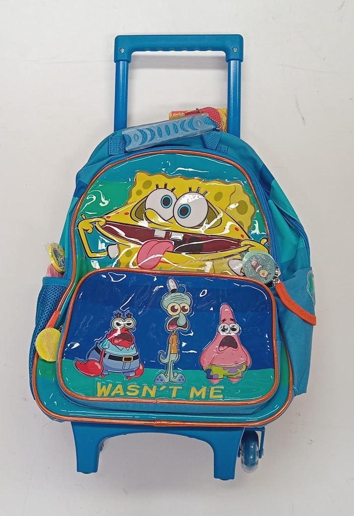🔵Mochila Carro Cresko Bob Esponja 16" (1)