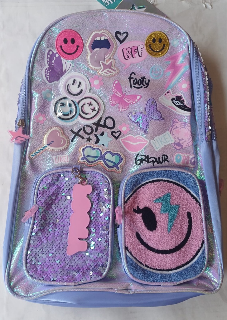 🔵Mochila Espalda Footy Smile 18"