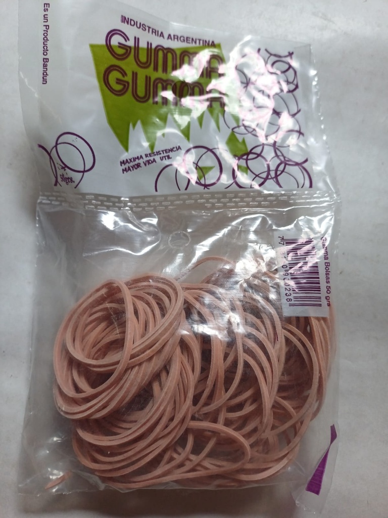 BANDAS ELASTICAS GUMMA BOLSA 50GR