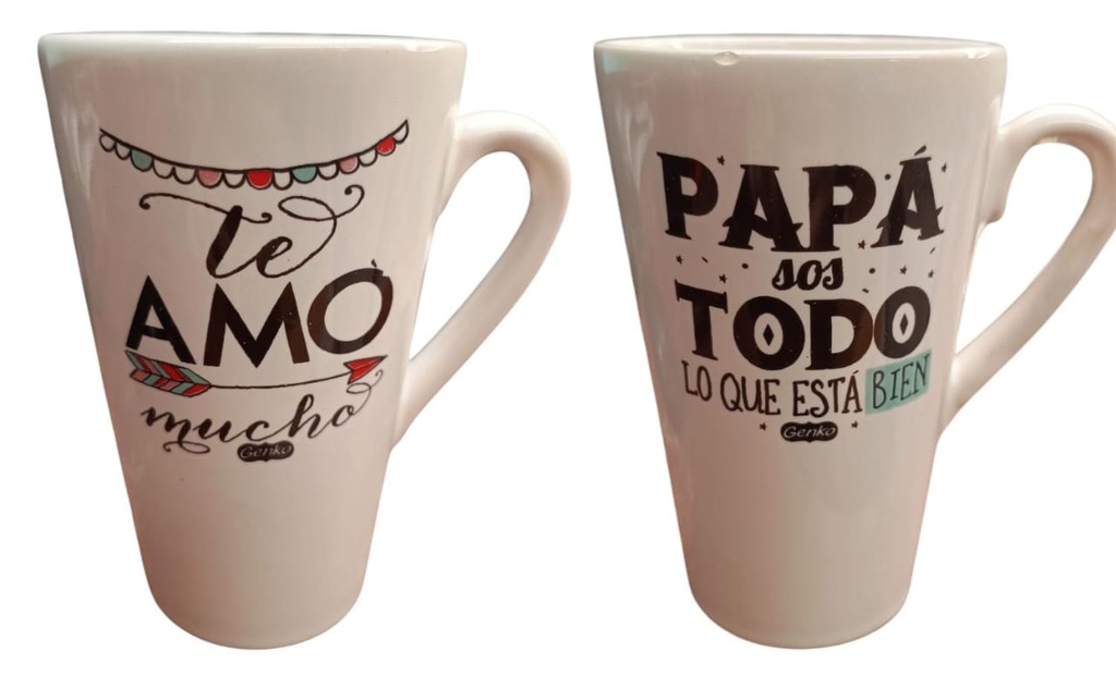 JARRO MUG CONICO DIA DEL PADRE/DISEÑO VARIOS