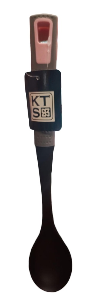 CUCHARA SERVIR TEFLON MANGO GRIS/PASTEL