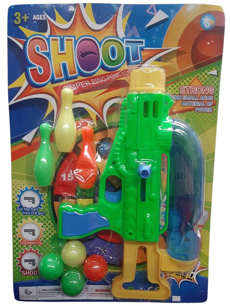 SHOOT PISTOLA LANZA BOLAS
