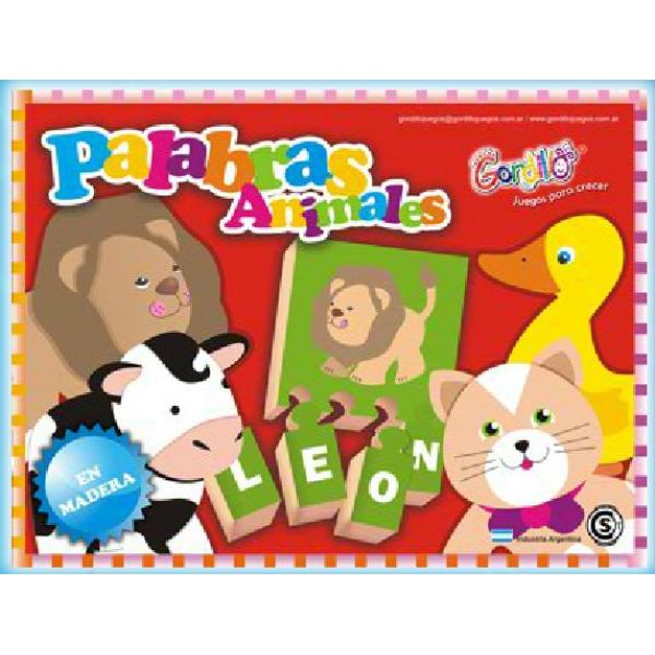 PALABRAS ANIMALES ENCASTRE TRIPLE