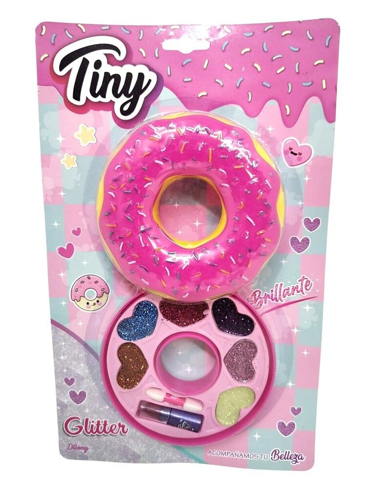 SET DE MAQUILLAJE DONA EN BLISTER GLITTER