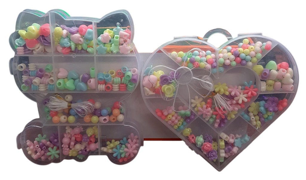 SET PULSERA CORAZON/KITTY