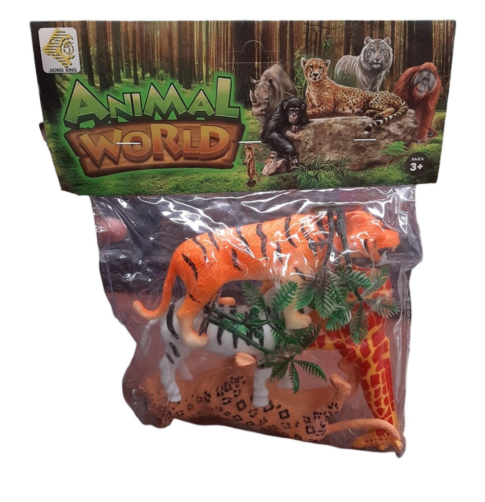 BOLSA ANIMAL WORLD X4
