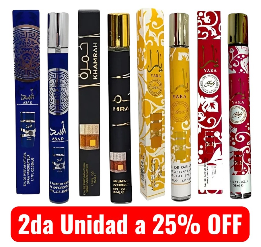 🔴PROMO (×2) Perfumes Tubo 35ml 2da Unidad 25% OFF