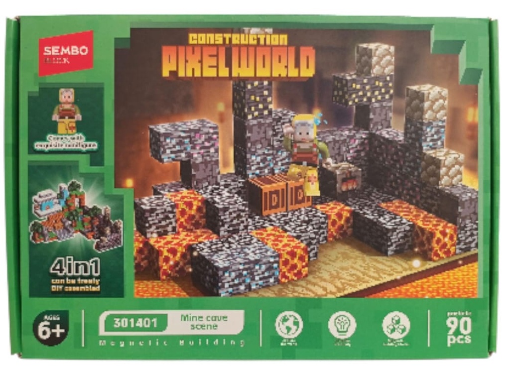 [ART4050] Cubos Imantados 90PCS (Marca Sembo)