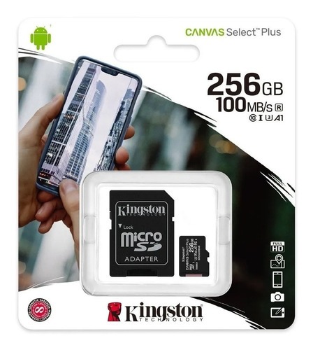 Tarjeta Memoria SD 256GB Kingston