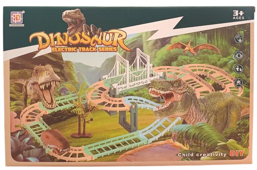 Pista de Auto Dino con Puente