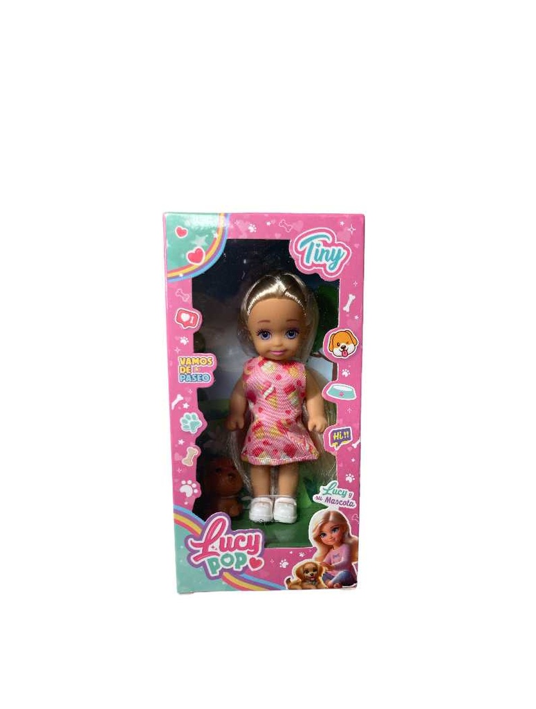 TINY MUÑECA LUCY POP C/MASCOTA