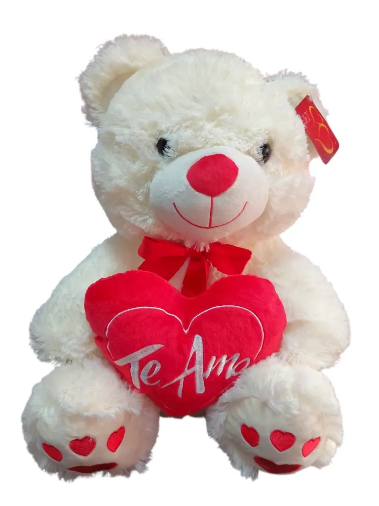Peluche Oso C/Corazon Mediano Woody Toys