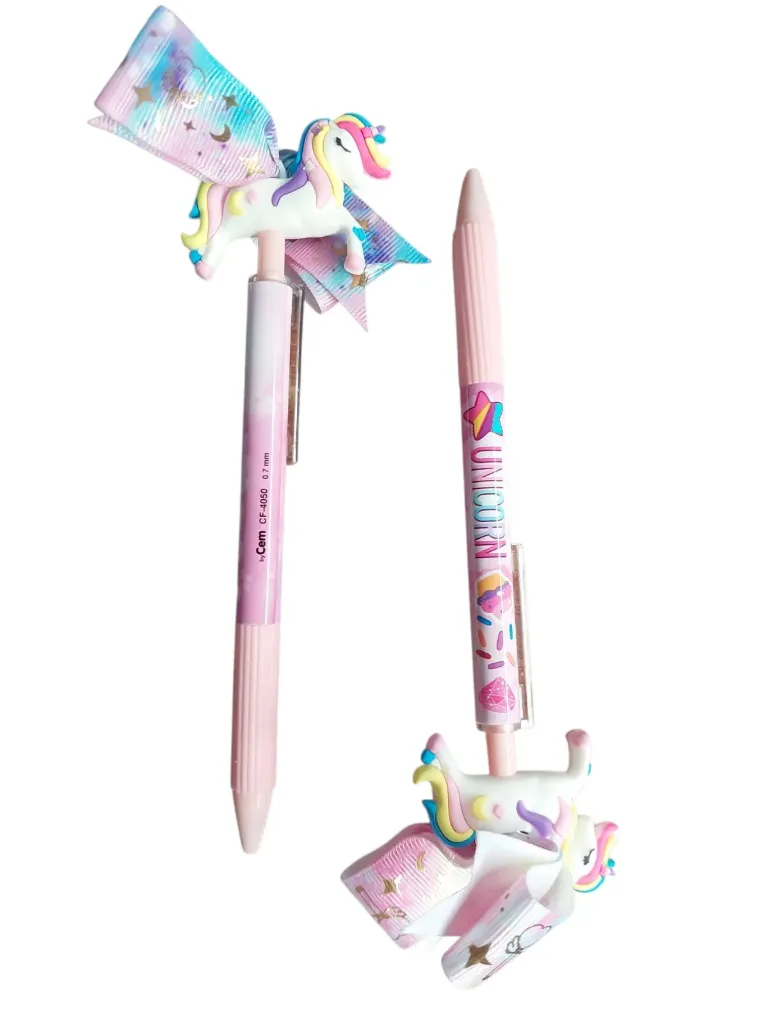 BOLIGRAFO UNICORNIO CON MOÑO