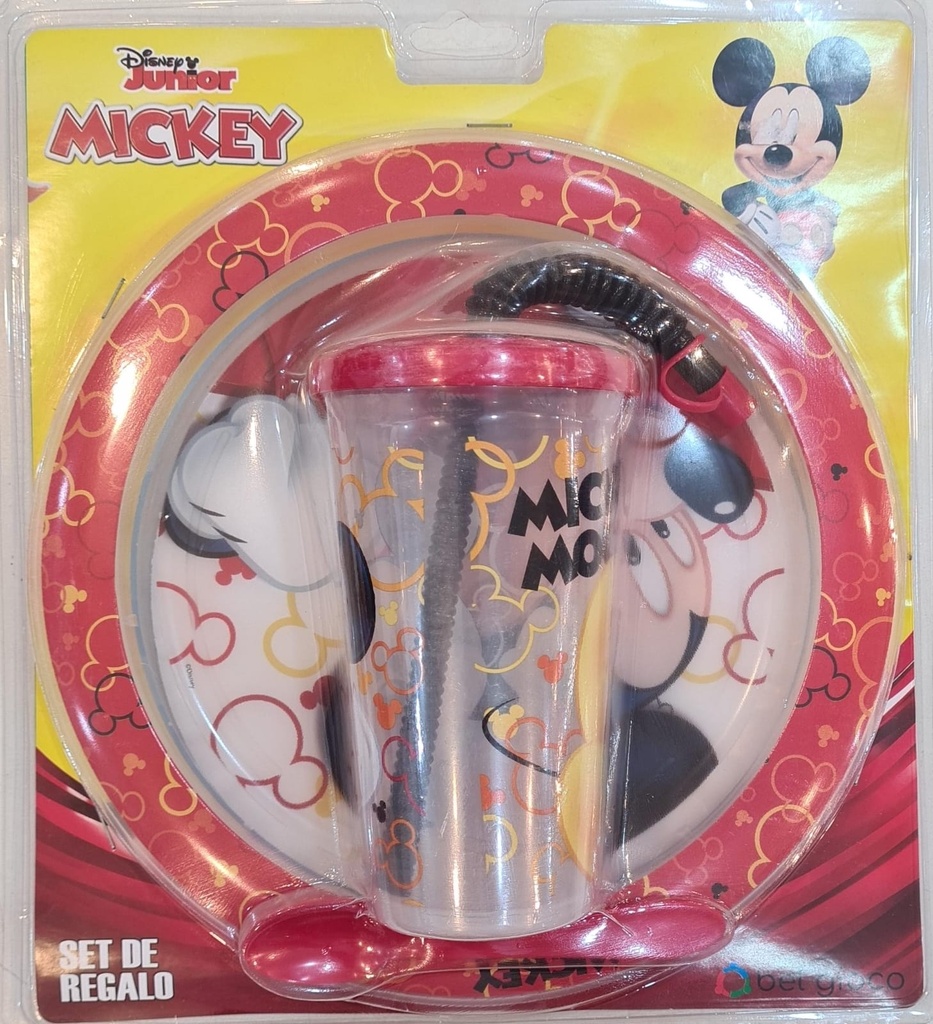 Vaso Y Plato Personaje Grande