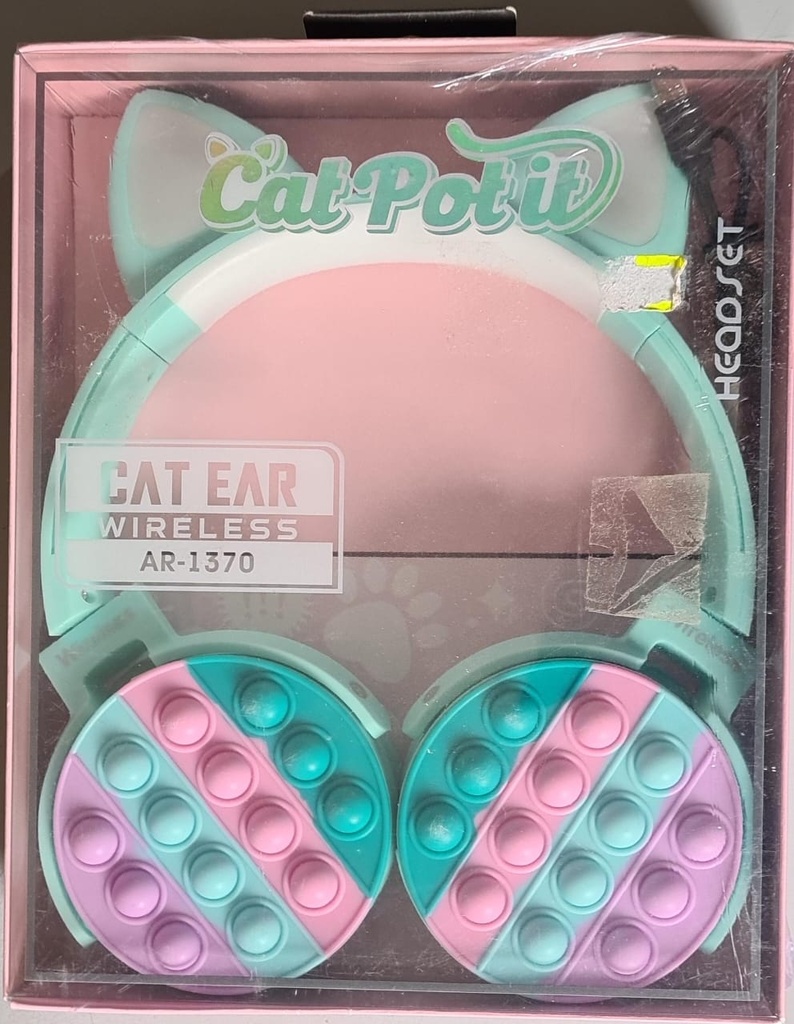 Auricular Vincha Orejas Gato Pop It