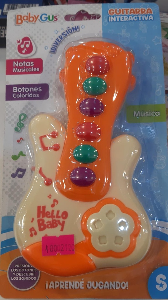 Guitarra Didactica Interactiva C/Luz Y Sonido