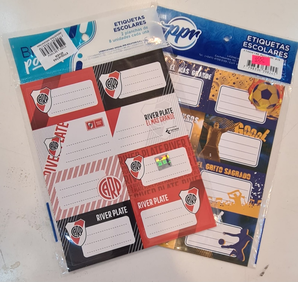 🔵Rotulos Escolares x Planchas (River)