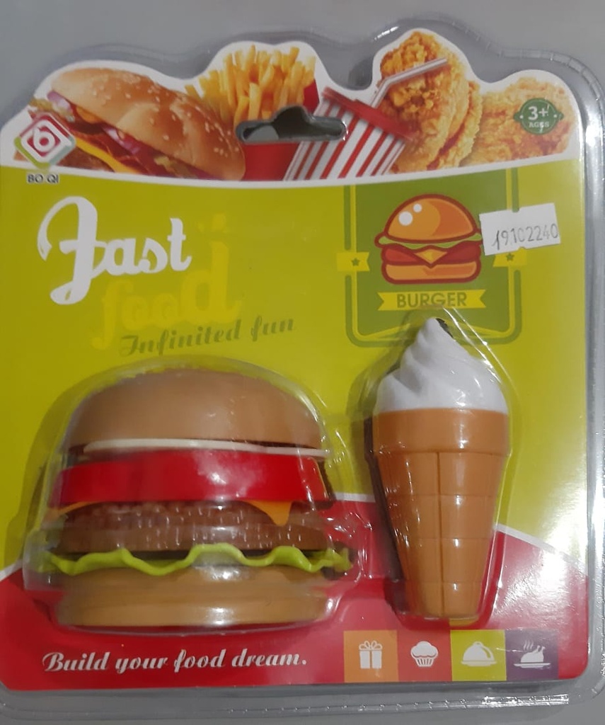 Hamburguesa Apilable Con Helado