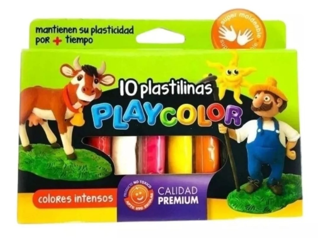 🔵Plastilina PlayColor x10