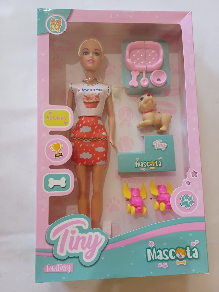 MUÑECA TINY MASCOTA