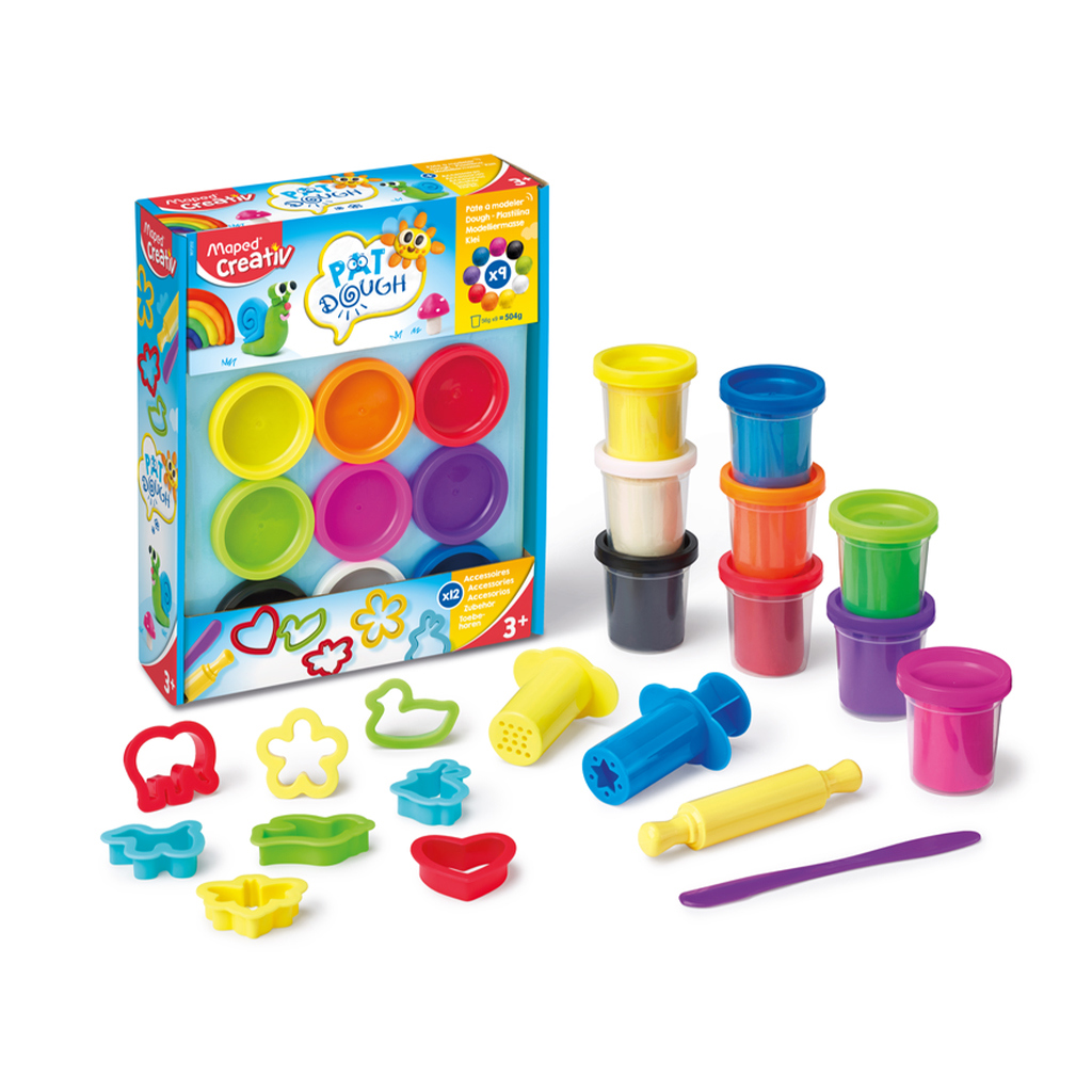 MASA PAT DOUGH 9 POTES + 12 ACC.+ PRENSA