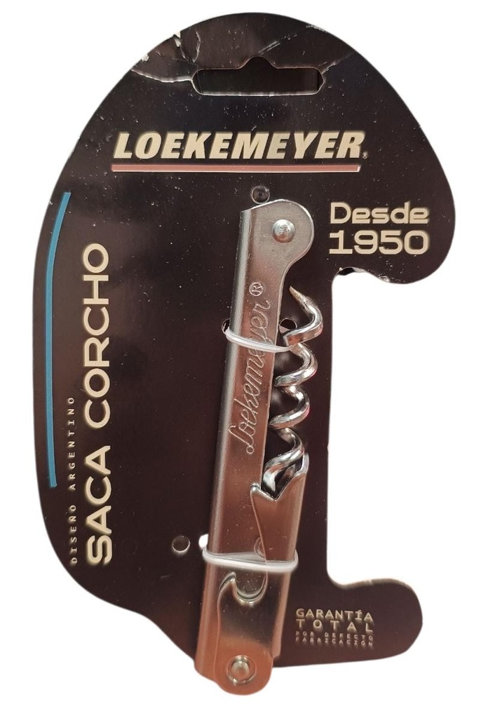 SACACORCHO LOEKEMEYER TIPO MOZO CROMADO