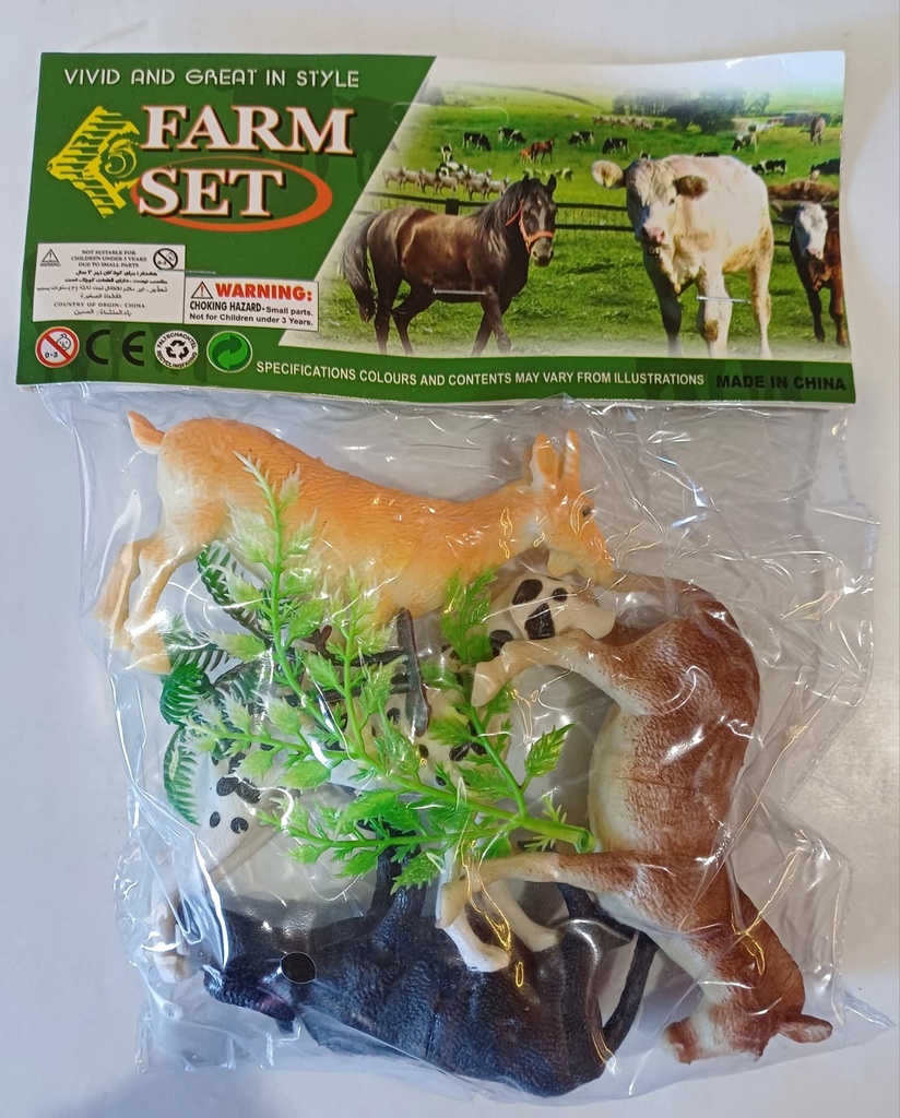 [ART1808] ANIMALES DE GRANJA  X4 EN BOLSA