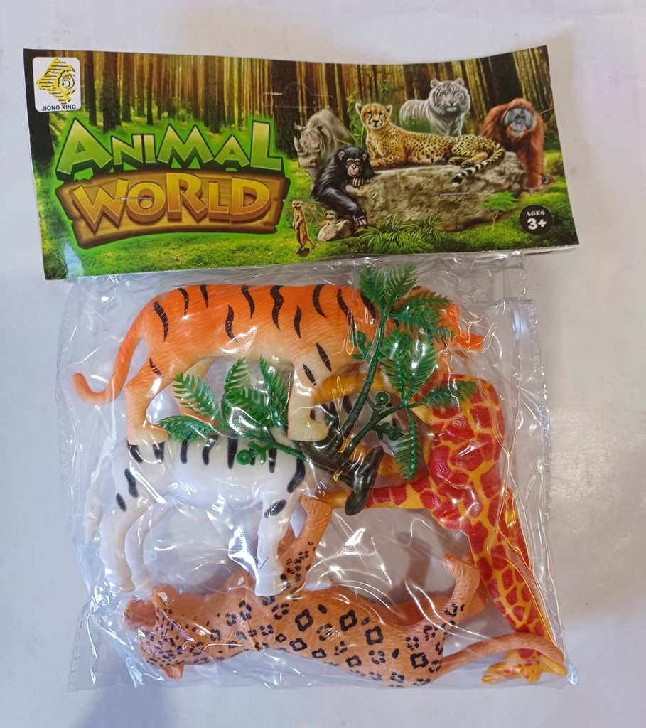 ANIMALES DE SELVA X4 EN BOLSA